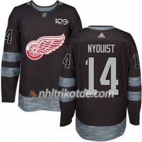 Detroit Red Wings Trikot Gustav Nyquist 14 1917-2017 100th Anniversary Adidas Schwarz Authentic - Herren